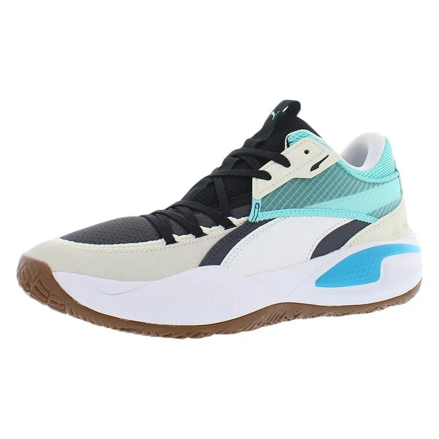 Puma shoes - Blue/Egret/Teal, Main: White 3