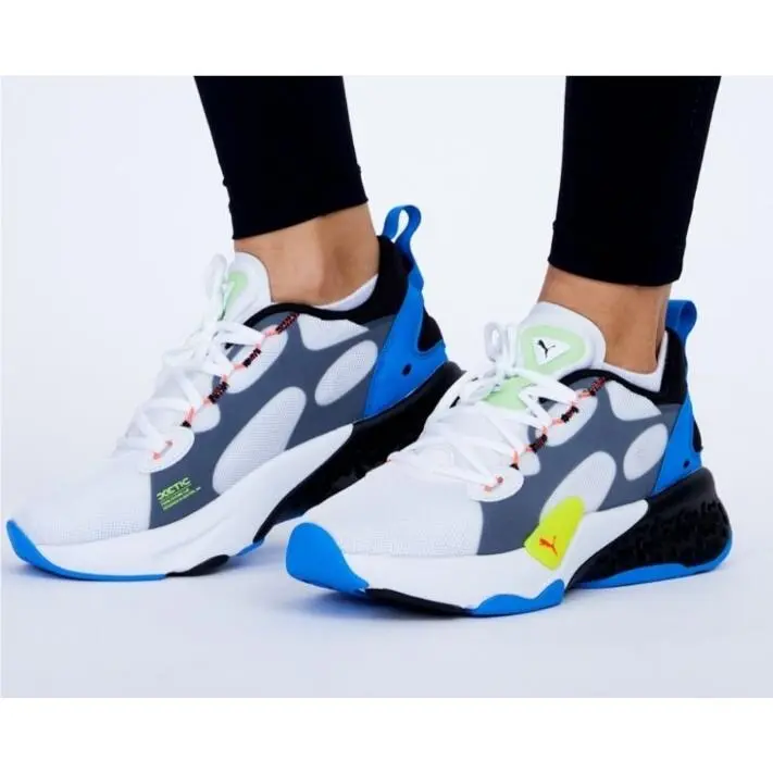 Xetic Halflife 195196 02 Men`s Running Training Shoes White Black Blue by Puma