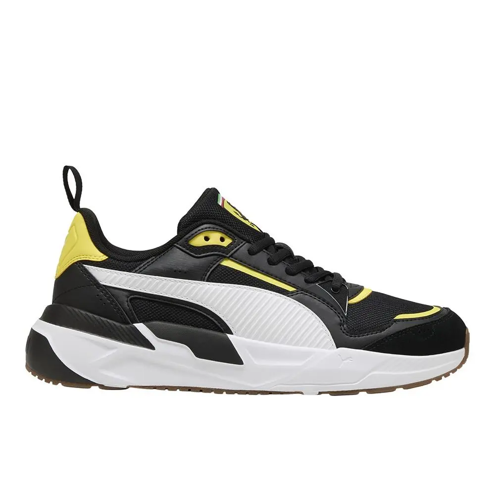 Puma Scuderia Ferrari Trinity 2 Lace Up Mens Black Sneakers Casual Shoes 308762