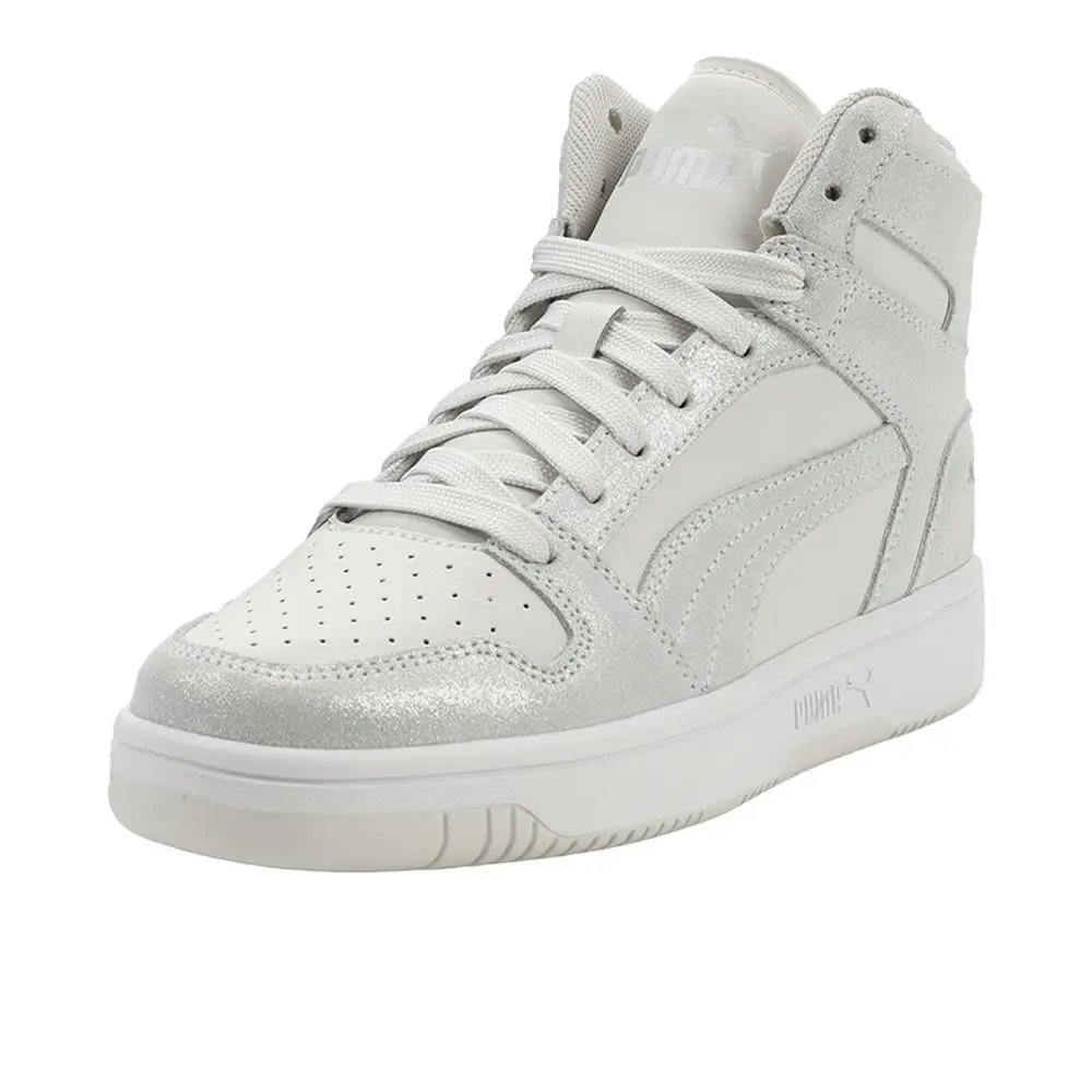 Puma shoes - PUMA Rebound Layup Luster Lace Up - 40665401 - Grey, White 8