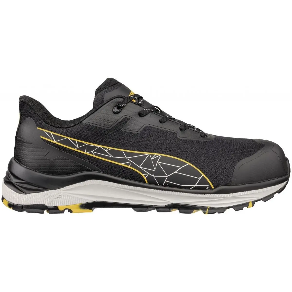 Safety Men`s Xplore Mesh Low Esd Composite Toe Work Shoe Black/yellow - 645 by Puma
