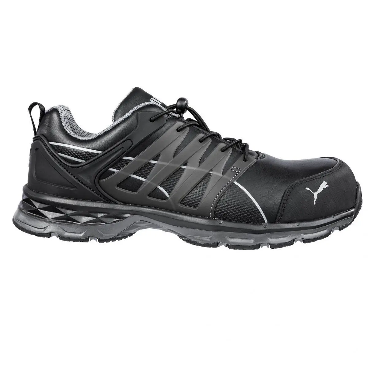 Puma Safety Women`s Velocity 2.0 Low Composite Toe Esd Work Shoe Black/silver
