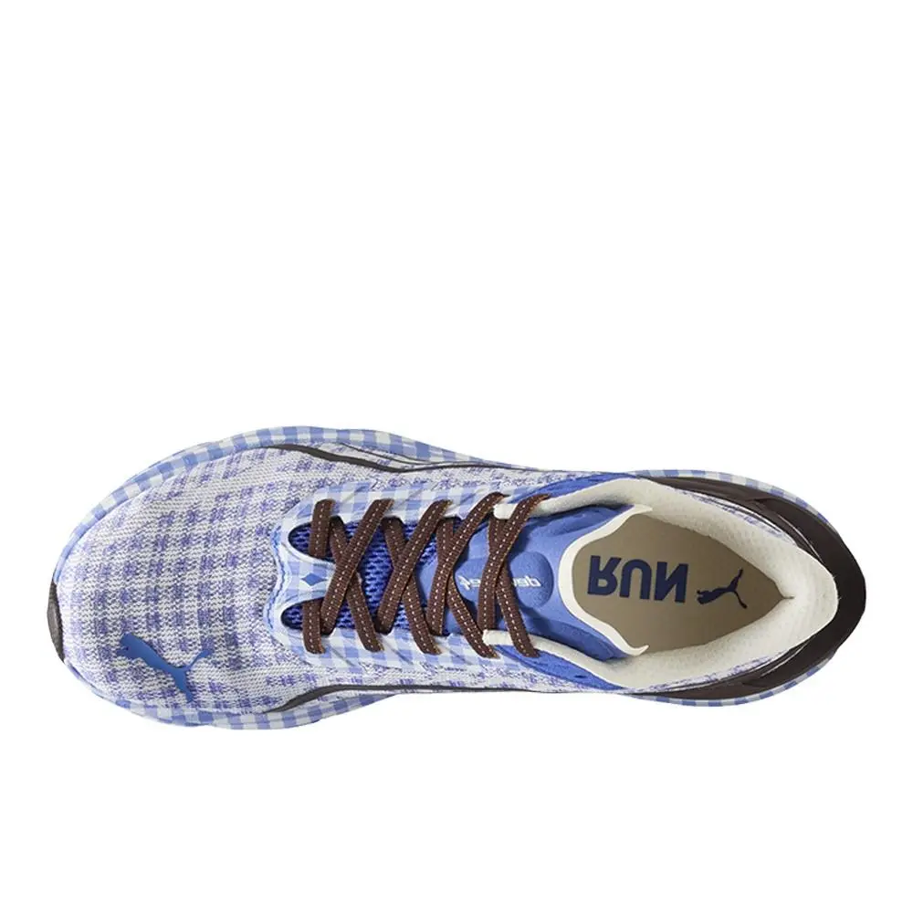 Puma shoes - PUMA Deviate Nitro 4 Check Lace Up Sneaker - 40630702 - Blue 2