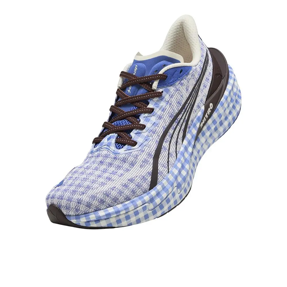 Puma shoes - PUMA Deviate Nitro 4 Check Lace Up Sneaker - 40630702 - Blue 4