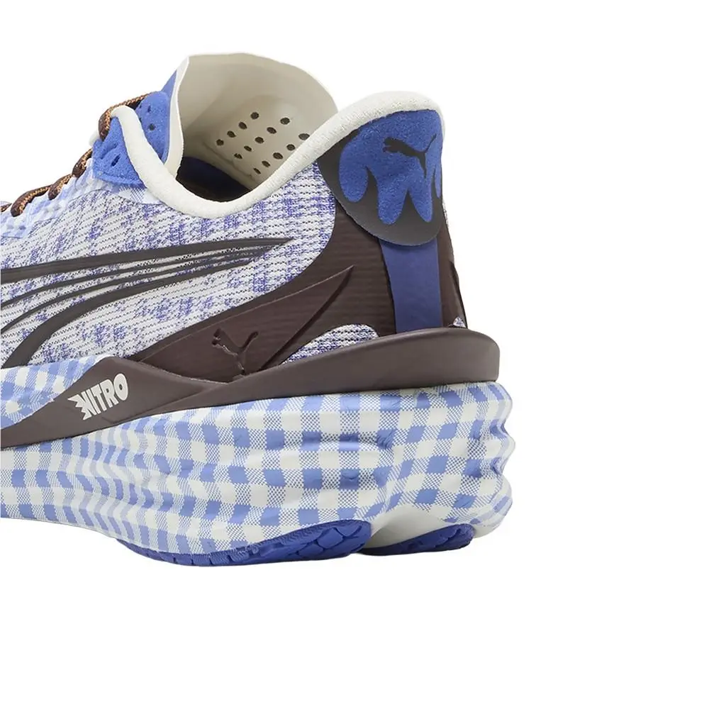 Puma shoes - PUMA Deviate Nitro 4 Check Lace Up Sneaker - 40630702 - Blue 5