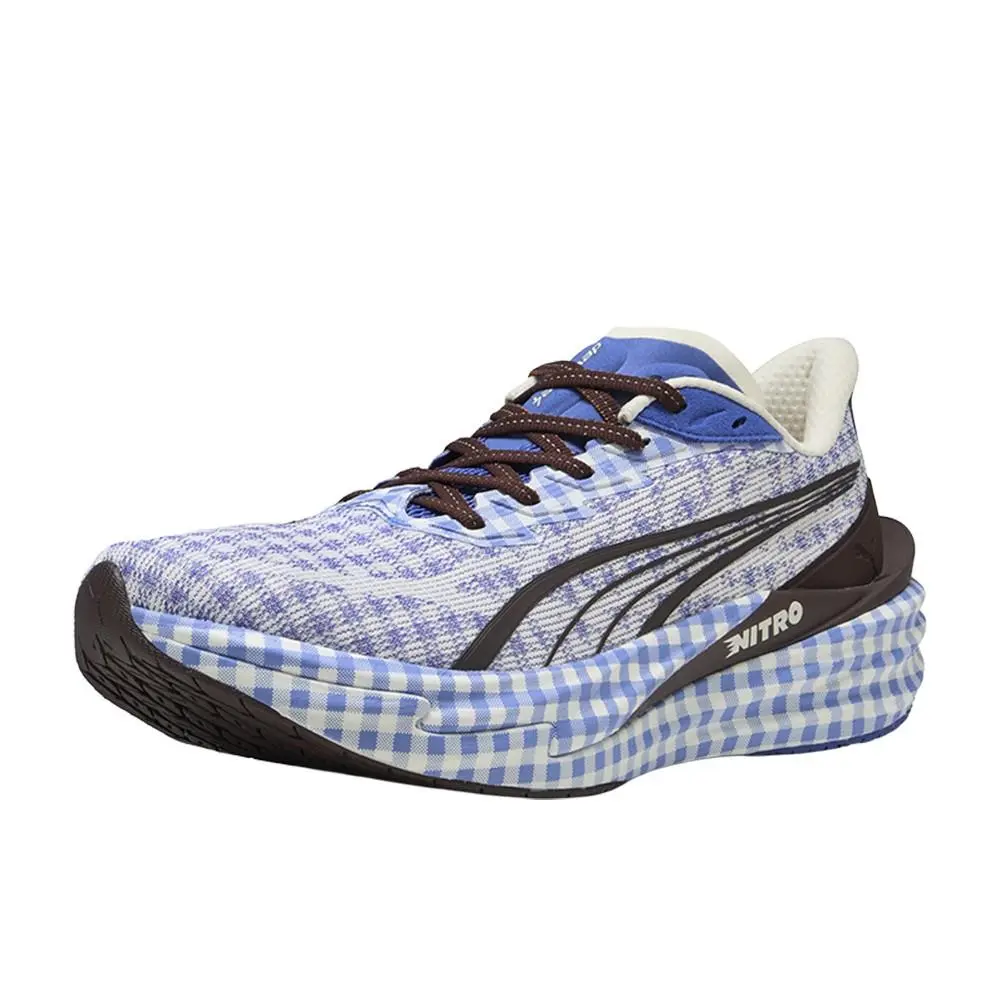 Puma shoes - PUMA Deviate Nitro 4 Check Lace Up Sneaker - 40630702 - Blue 8