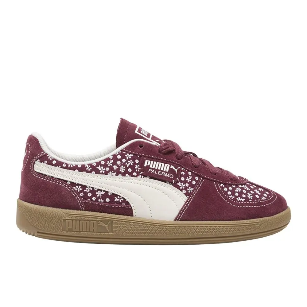 Puma Palermo Tiny Florals Lace Up Womens Red Sneakers Casual Shoes 40219901