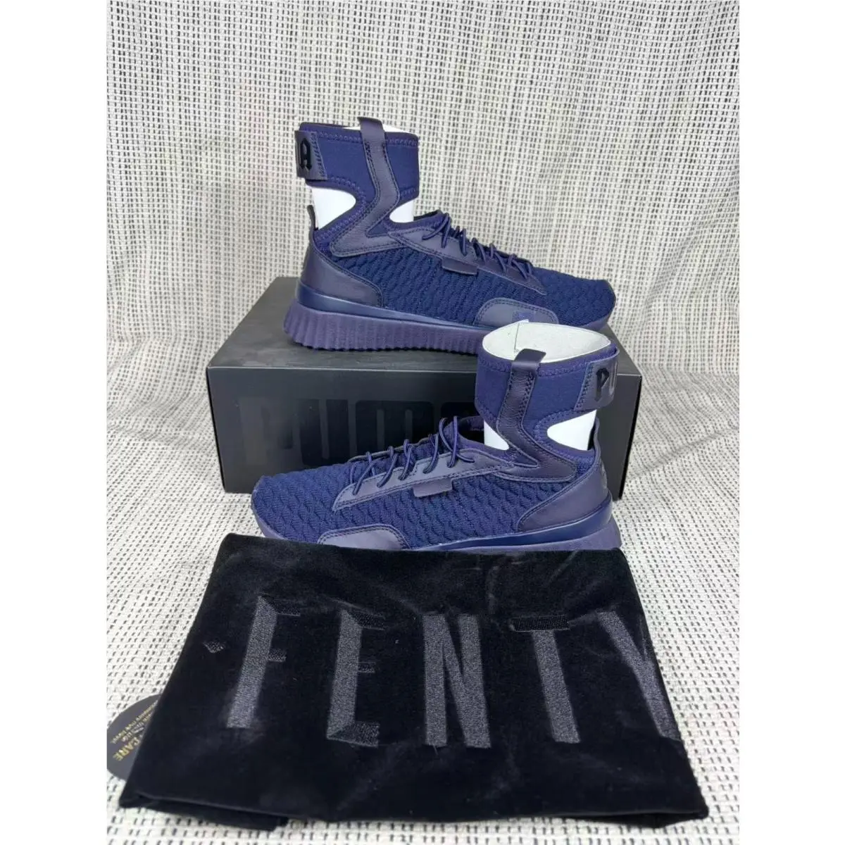 Wmns Fenty Mid Geo `evening Blue` Women`s Shoes 191231-02 by Puma