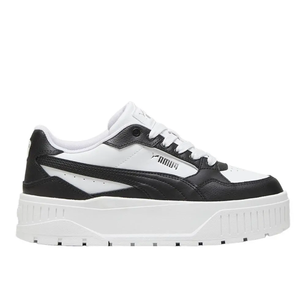 Puma Karmen Ii Idol Lace Up Womens Black White Sneakers Casual Shoes 39746103