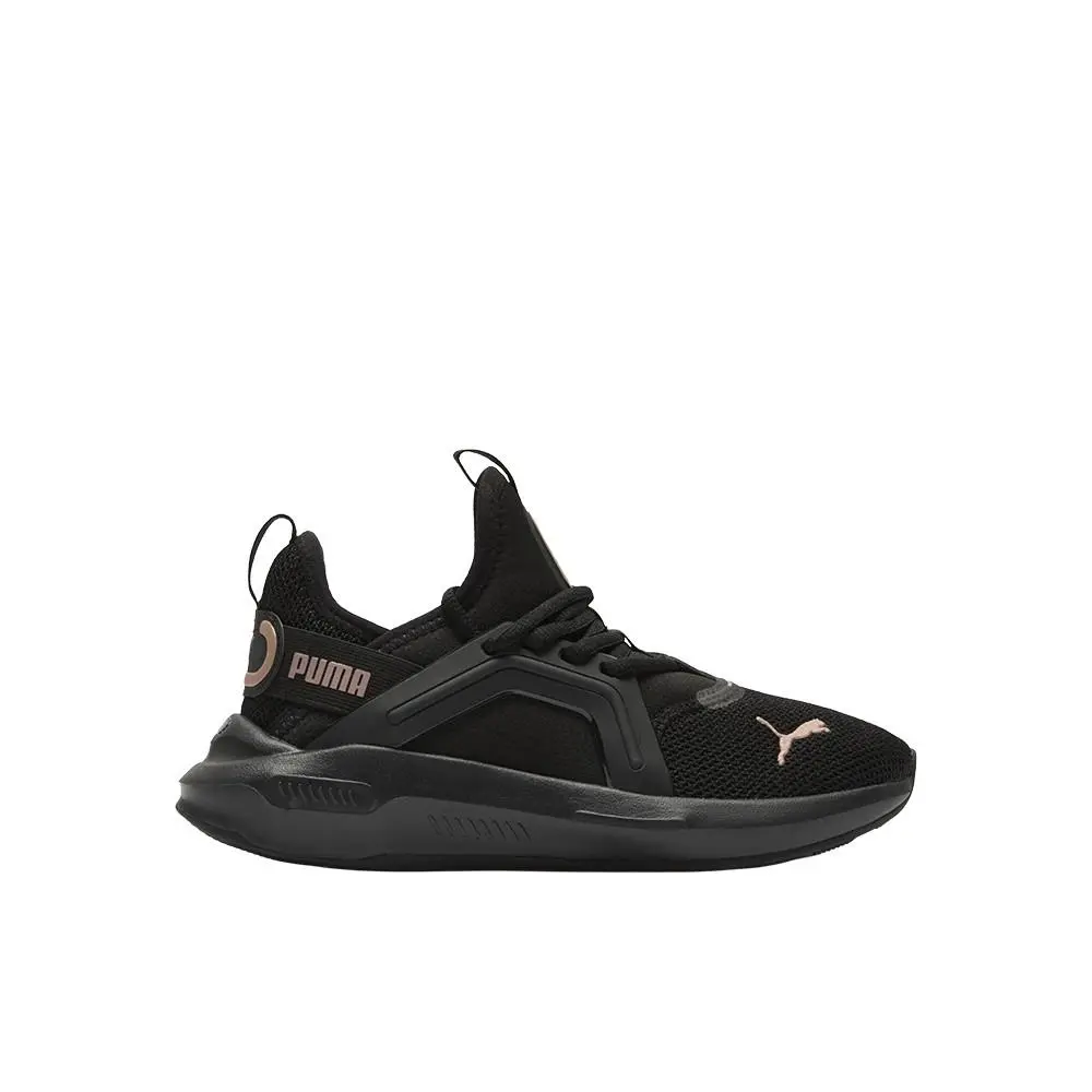 Puma Softride Enzo 5 Rose Gold Running Youth Girls Black Sneakers Athletic Shoe