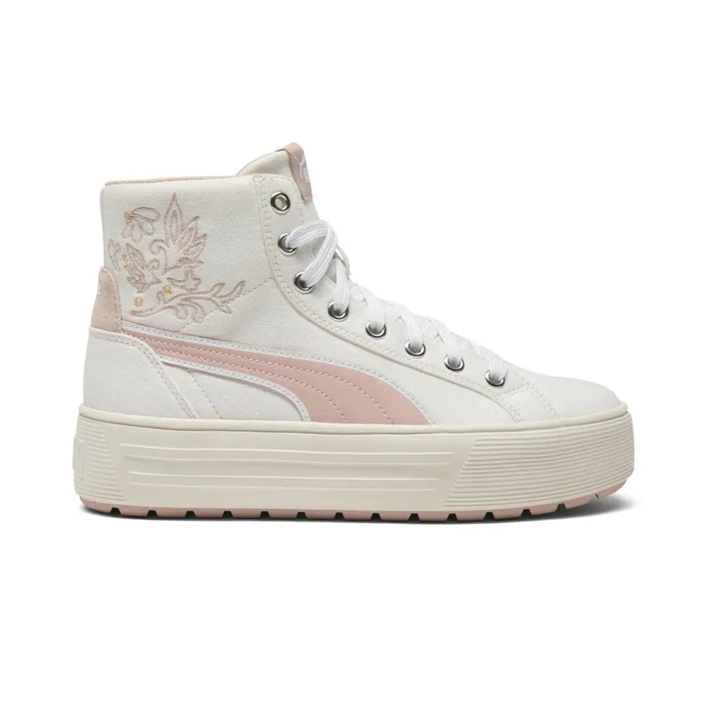 Puma shoes - PUMA Kaia 2 Mid Novelty Flower Platform Lace Up - 40360901 - White 5