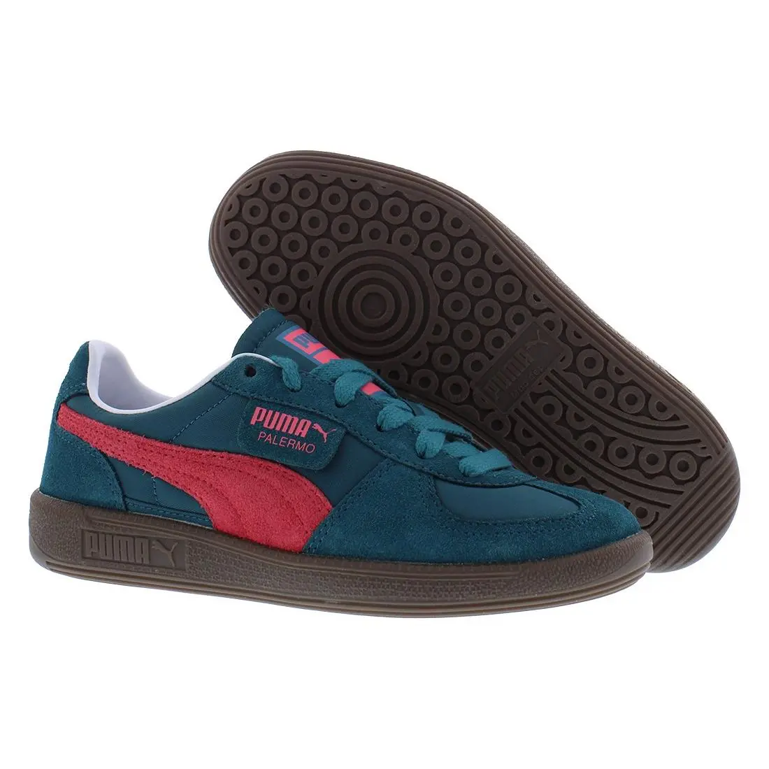 Puma shoes - Cold Green/Tart Cherry/White, Main: Green 3