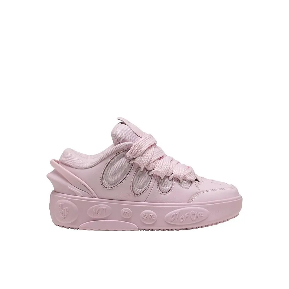 Puma Lafrancé Pastel Lace Up Youth Girls Pink Sneakers Casual Shoes 31361401