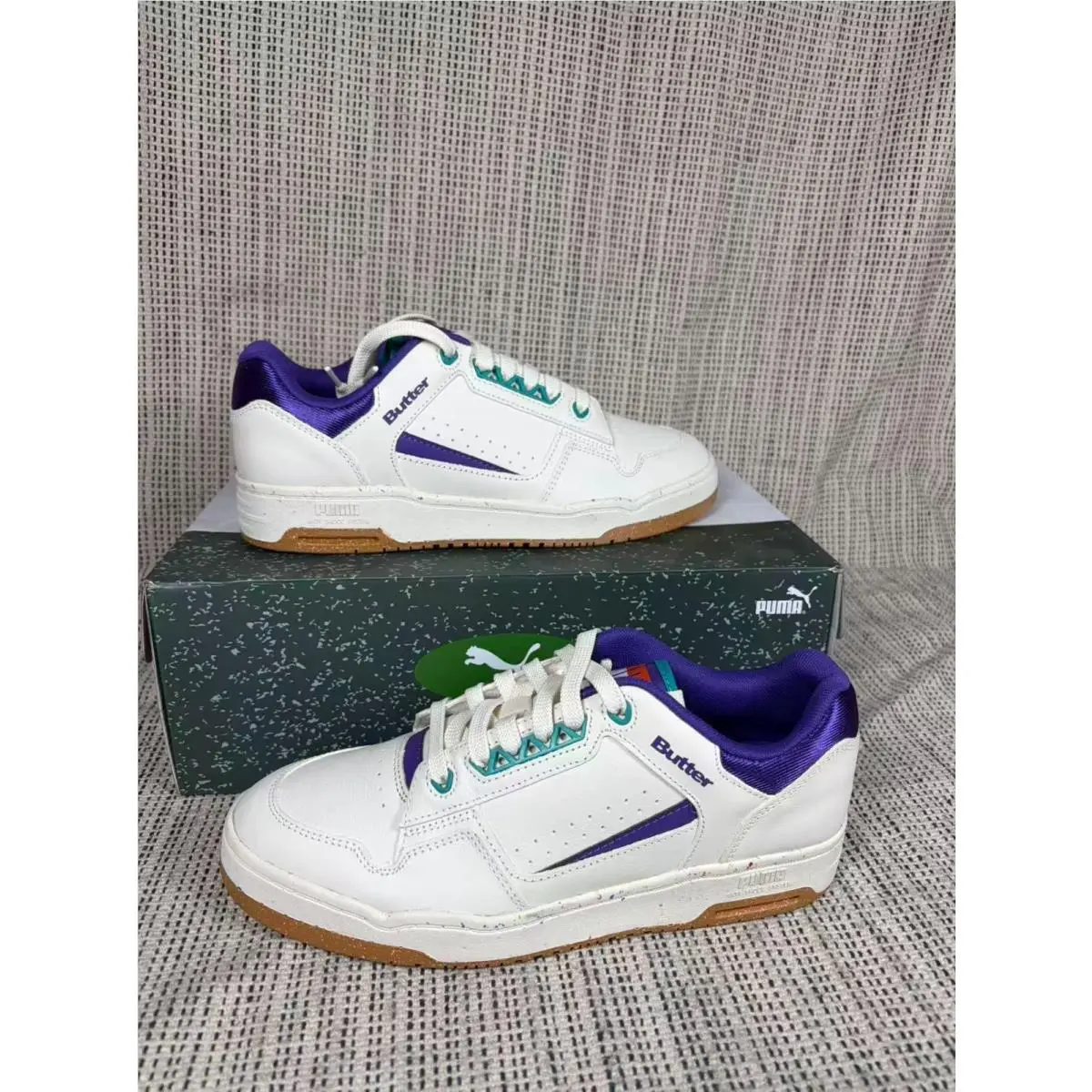 -butter Goods x Slipstream Low `whisper White Prism Violet` Shoes 384156-01 by Puma