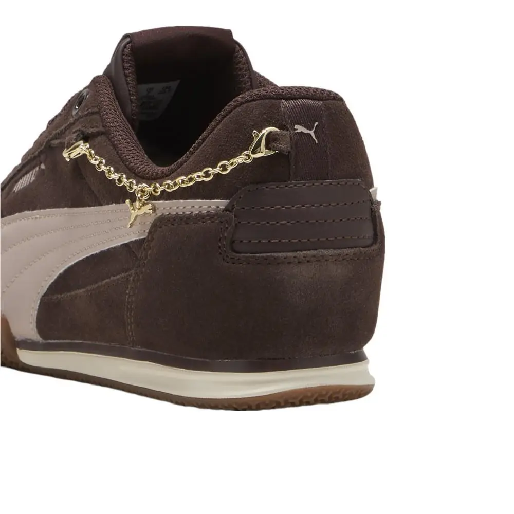 Puma shoes - PUMA Bella Donna Suede Jewel Lace Up - 40700401 - Brown 5