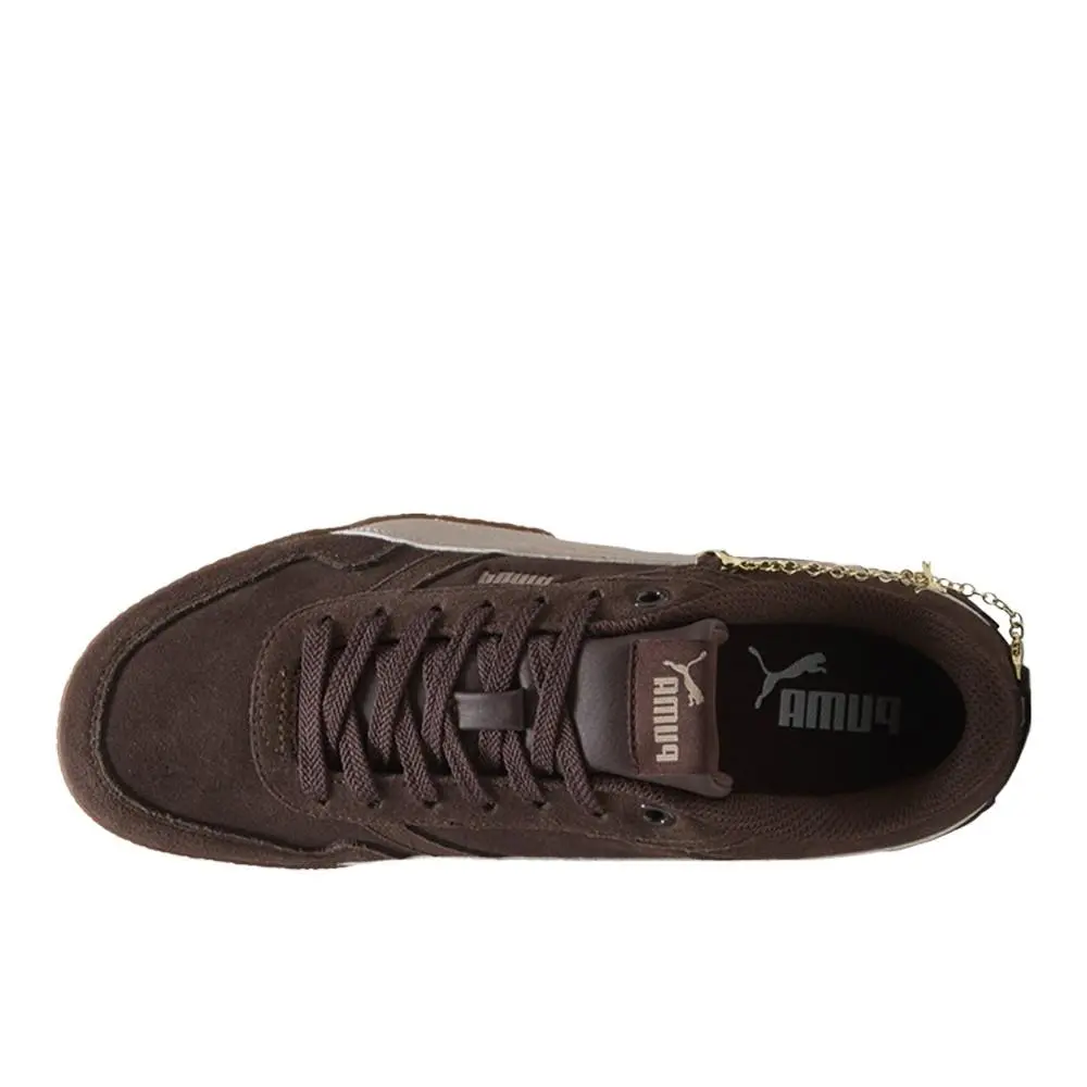 Puma shoes - PUMA Bella Donna Suede Jewel Lace Up - 40700401 - Brown 10