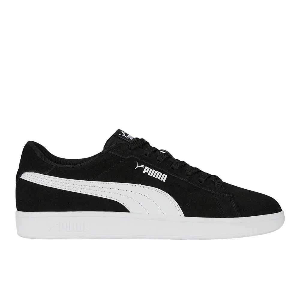 Smash 3.0 Wide Lace Up Mens Black Sneakers Casual Shoes 39709601 by Puma