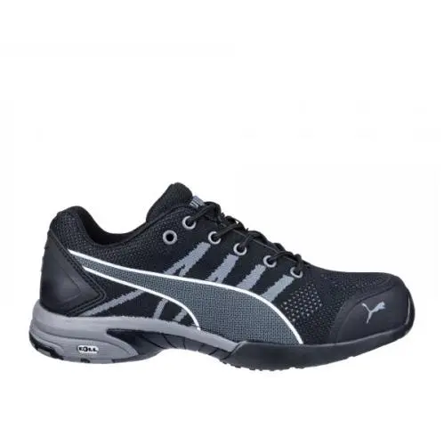 Puma Safety Women`s Celerity Knit Low Steel Toe Esd Work Shoe Black - 642925 Bl
