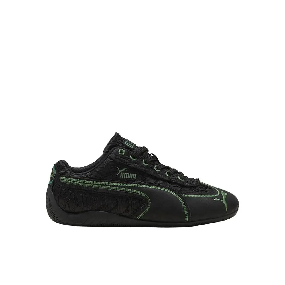 X Wicked Speedcat Elphie Lace Up Youth Girls Black Sneakers Casual Shoes by Puma
