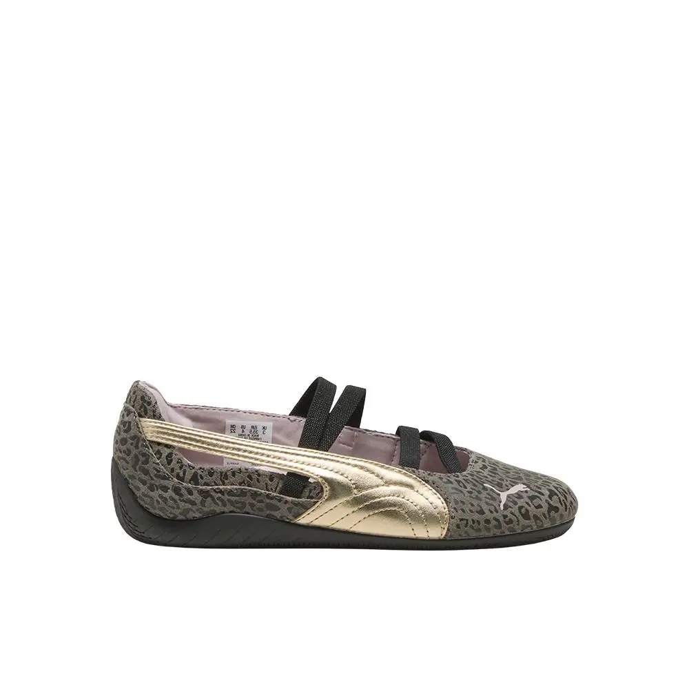 Speedcat Ballet Leogirl Youth Girls Brown Gold Sneakers Casual Shoes 4090 by Puma