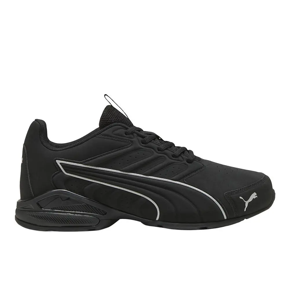 Puma Electro Synthetic Leather Lace Up Mens Black Sneakers Casual Shoes 3130920