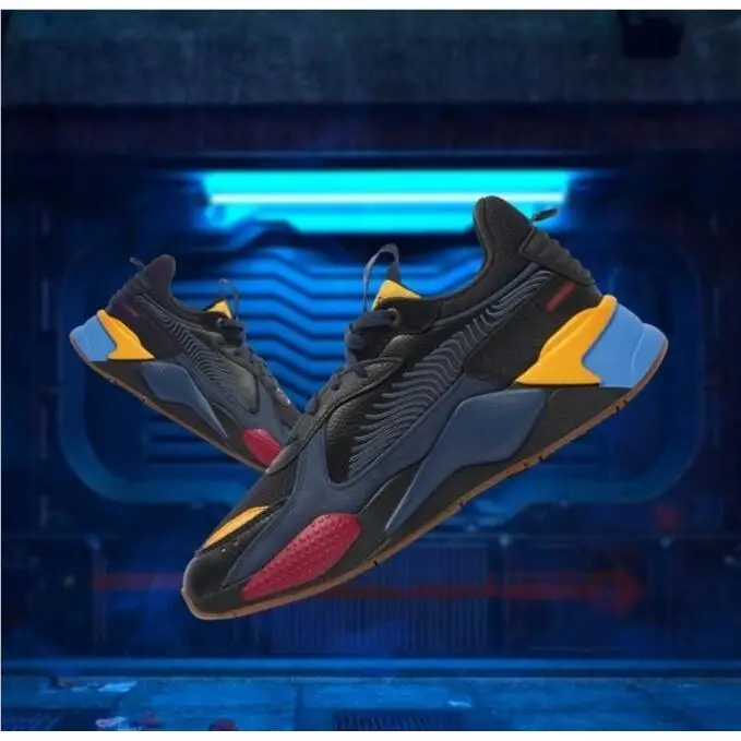 Puma Rs-x Global Futurism 385178 01 Men`s Running Shoes Black Multi Color