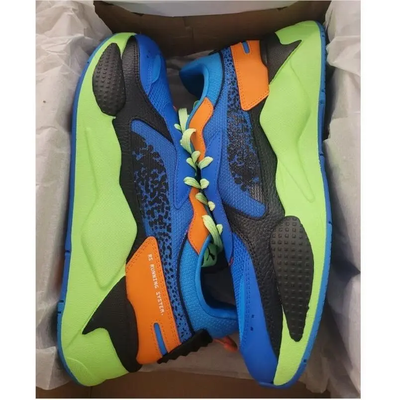 Puma Rs-x Blaster 386904-01 Men`s Running Shoes Blue/black/green