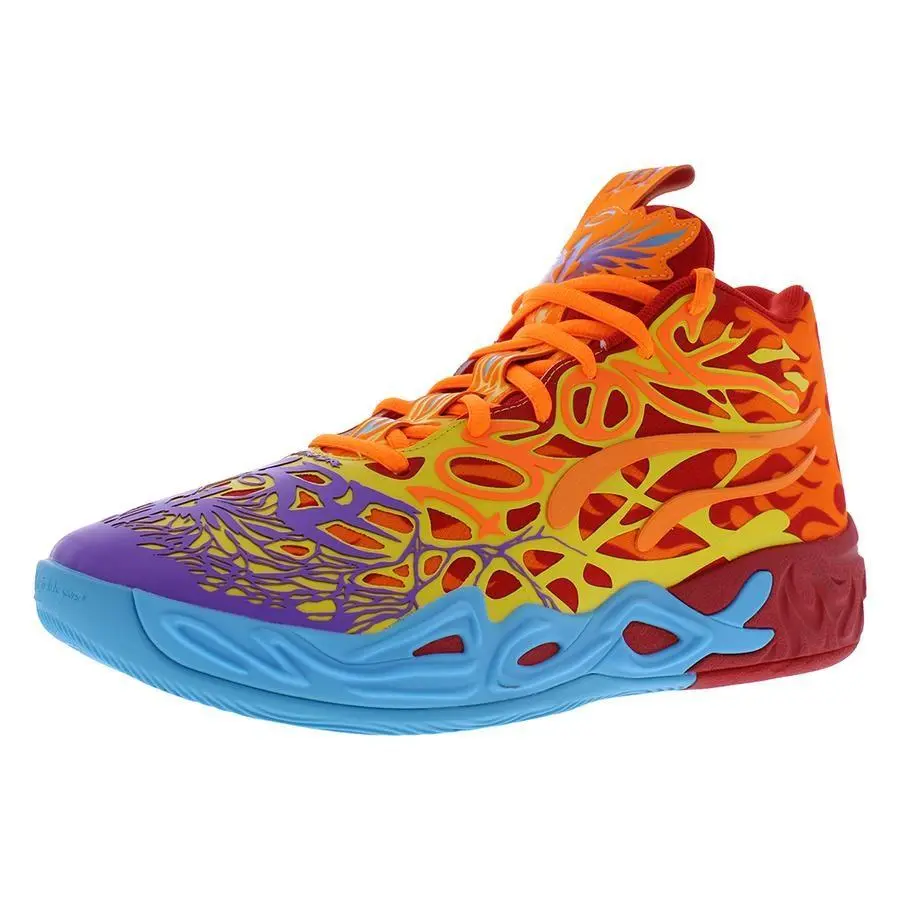 Puma shoes - Red/Orange Glow/Fluro Orange Pes/Purple Glimmer, Main: Red 3