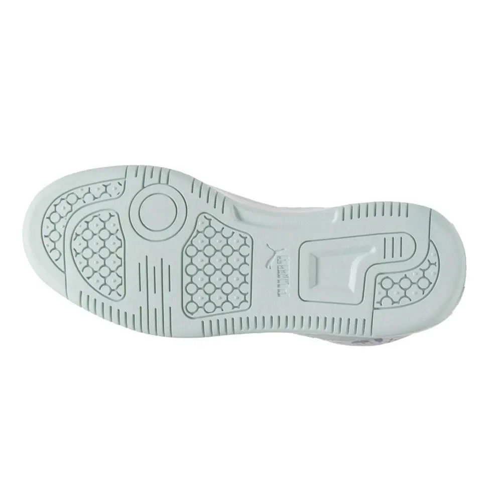 Puma shoes - PUMA Rebound V6 Mid Flower Garden  Youth - 40360301 - White 9