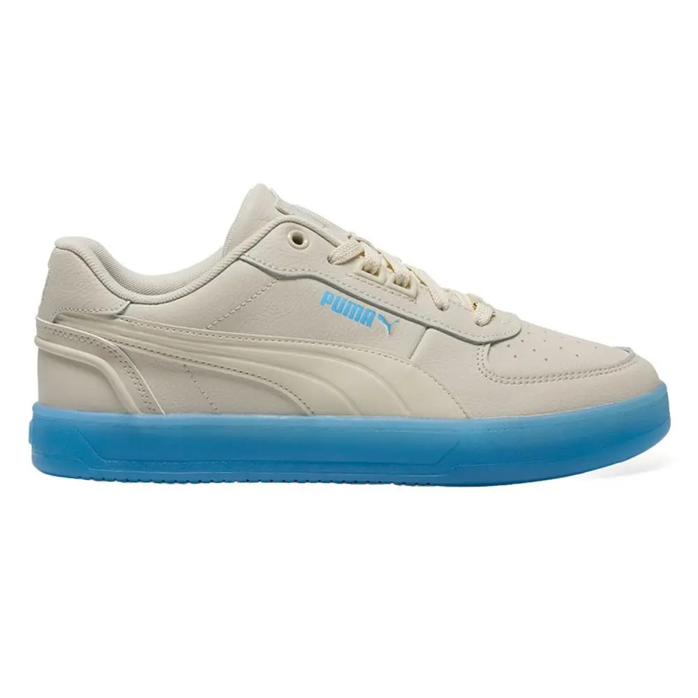 Caven 2.0 Lux Gum Lace Up Mens White Sneakers Casual Shoes 40360601 by Puma