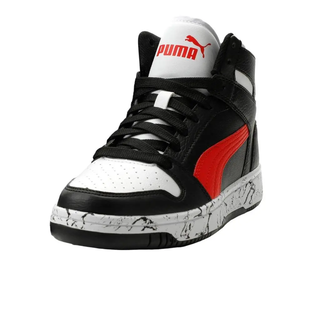 Puma shoes - PUMA Rebound Layup Rcl Marble Lace Up  Youth - 40520702 - Black 8