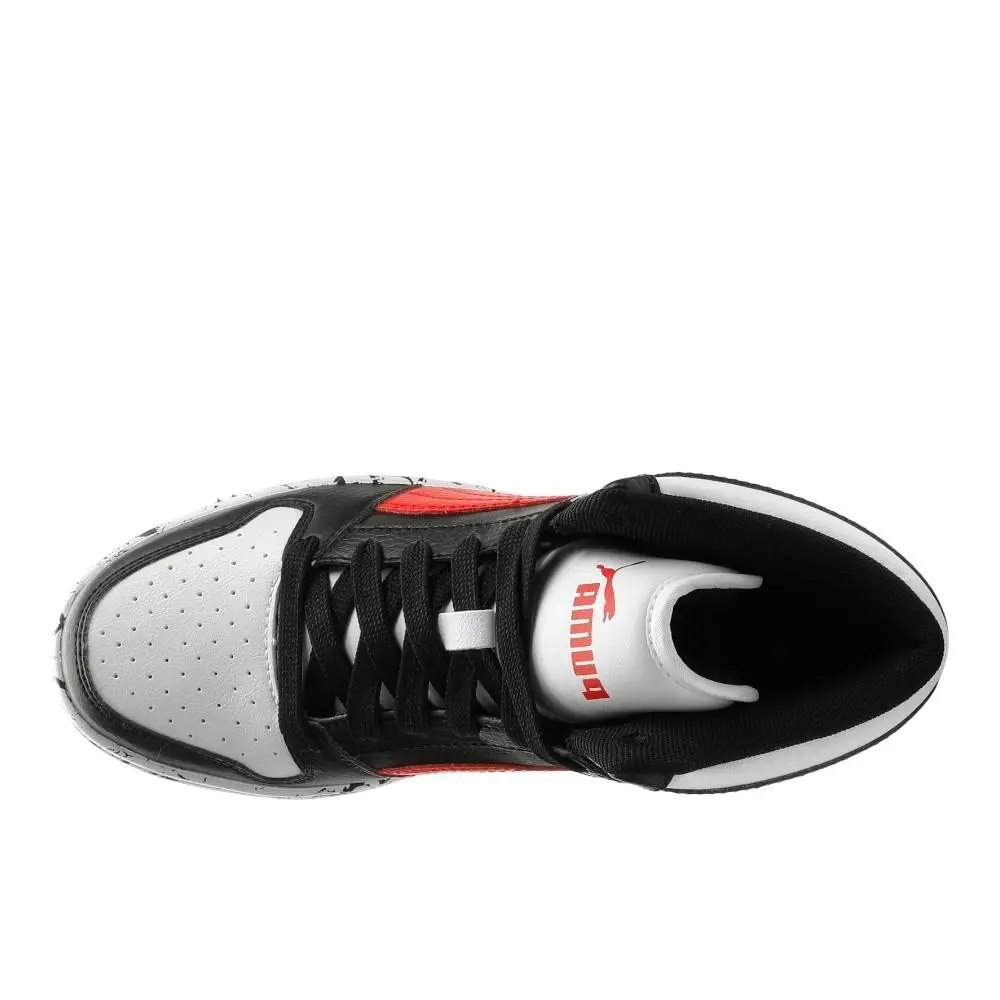 Puma shoes - PUMA Rebound Layup Rcl Marble Lace Up  Youth - 40520702 - Black 10