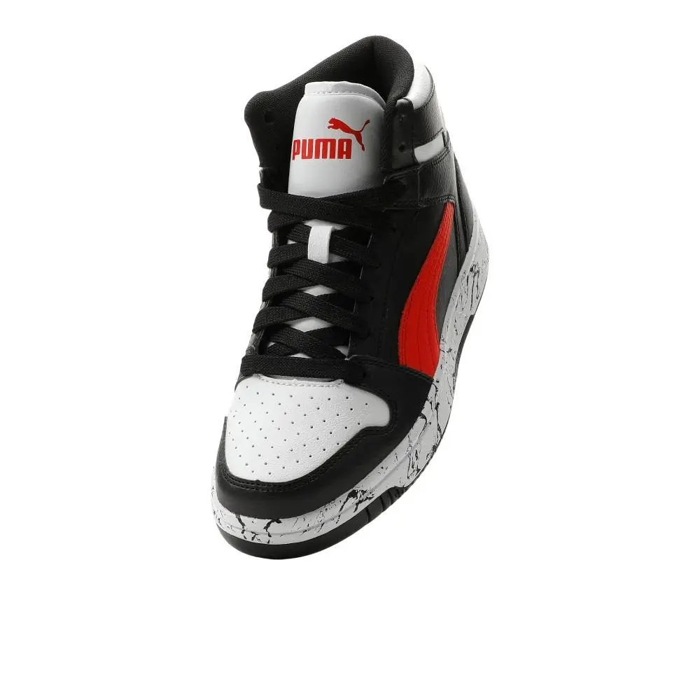 Puma shoes - PUMA Rebound Layup Rcl Marble Lace Up  Youth - 40520702 - Black 12