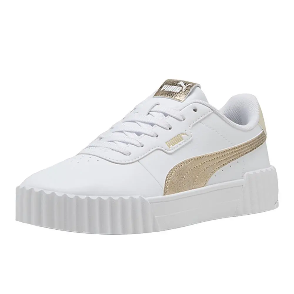 Puma shoes - PUMA Carina 3.0 Metallic Whisper Lace Up - 40451102 - White 0