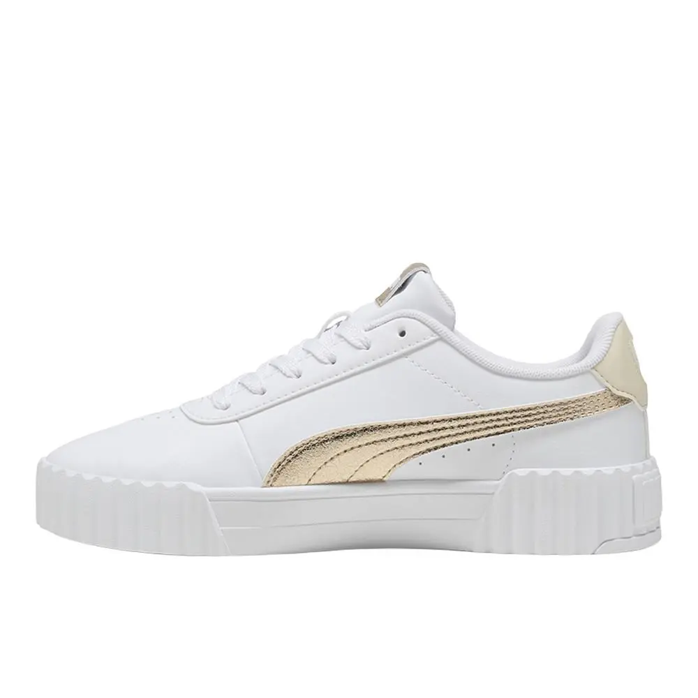 Puma shoes - PUMA Carina 3.0 Metallic Whisper Lace Up - 40451102 - White 1