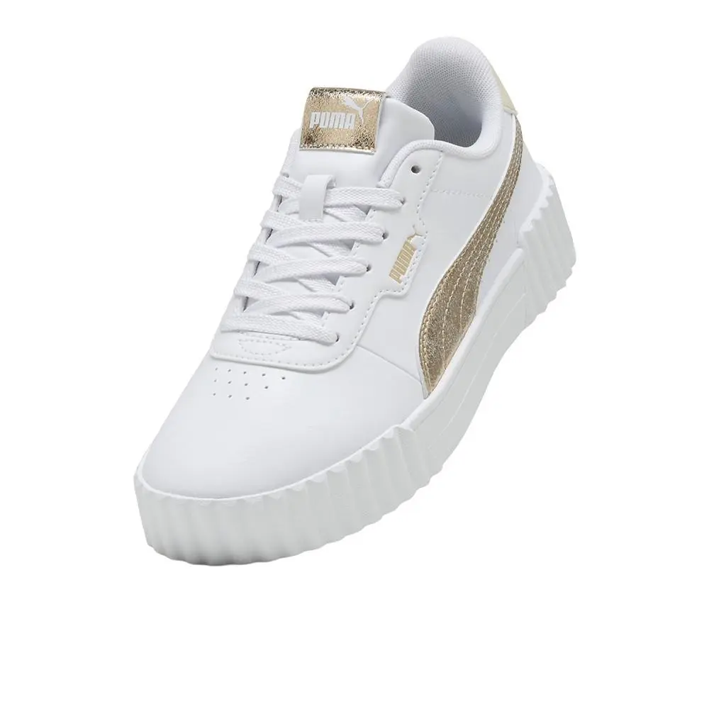 Puma shoes - PUMA Carina 3.0 Metallic Whisper Lace Up - 40451102 - White 4