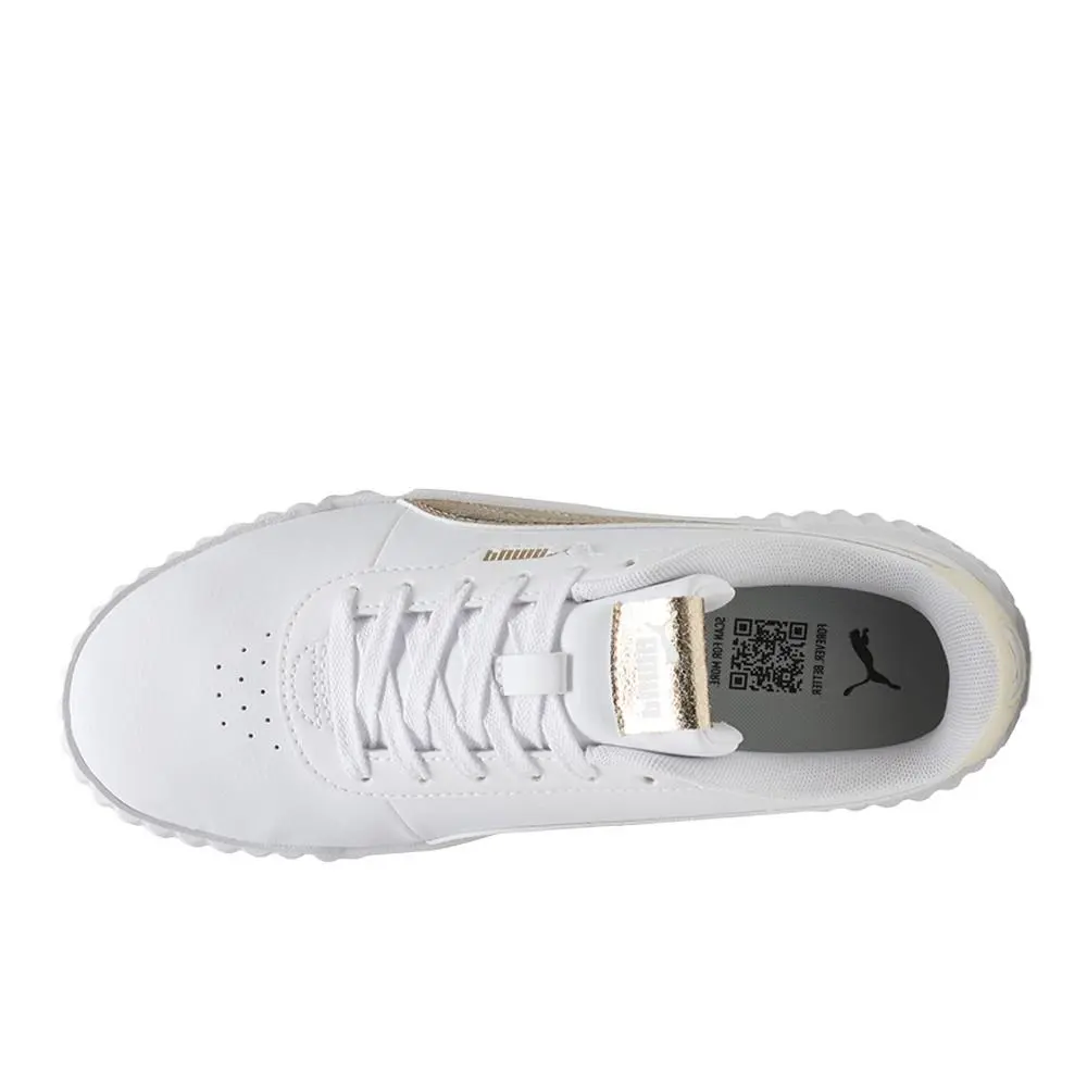 Puma shoes - PUMA Carina 3.0 Metallic Whisper Lace Up - 40451102 - White 10