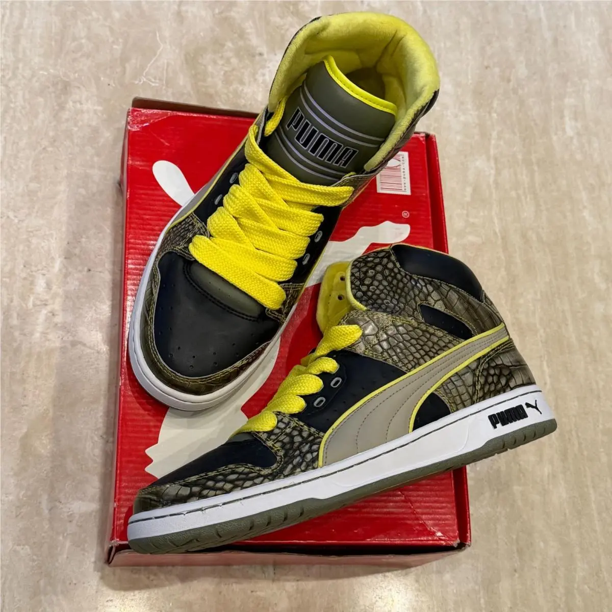 Women`s 10 Unlimited Hi Style 345269 01 High Top Sneaker Vintage Boxed by Puma