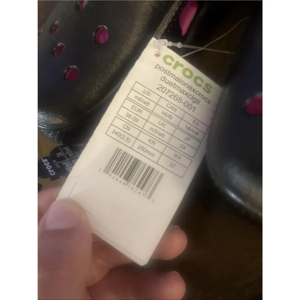 Crocs shoes - Crocs Duet Max Clog II - 207268-001 - Black/Pink 1