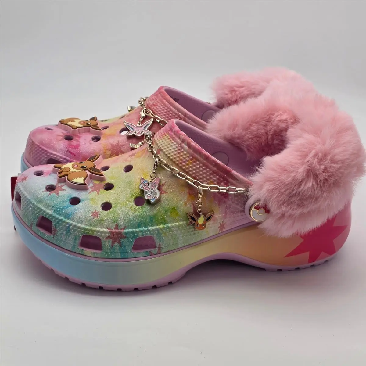 Crocs shoes - Eevee Pokemon Classic Platform Clog - Multicolor 1
