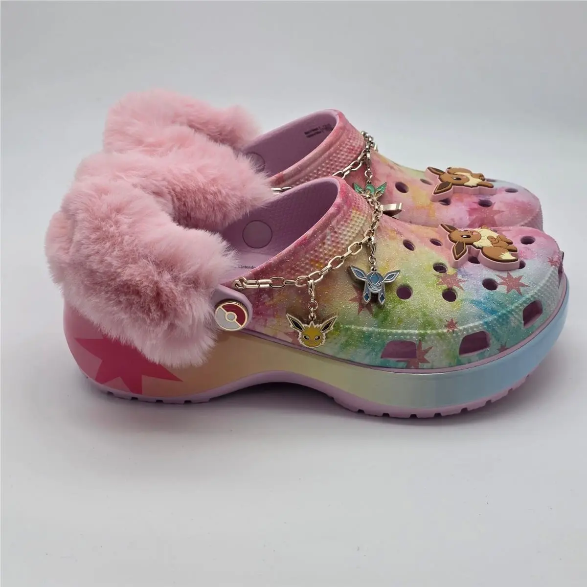 Crocs shoes - Eevee Pokemon Classic Platform Clog - Multicolor 2