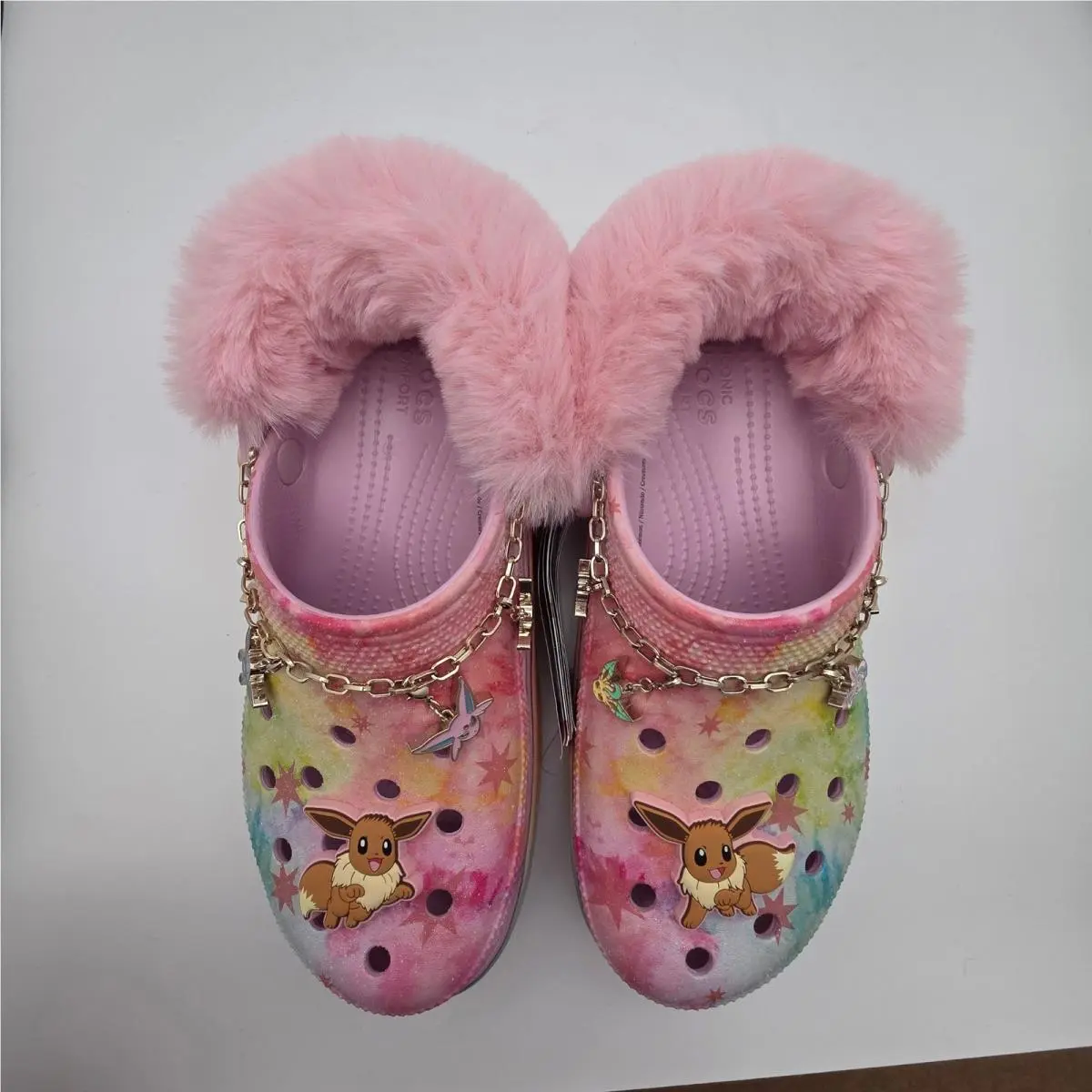 Crocs shoes - Eevee Pokemon Classic Platform Clog - Multicolor 6