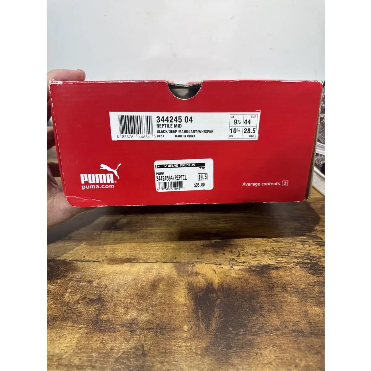 Puma shoes - PUMA Reptile - Reptile - 344245-04 - Black, Manufacturer: Black/Deep Mahogany/Whisper 4