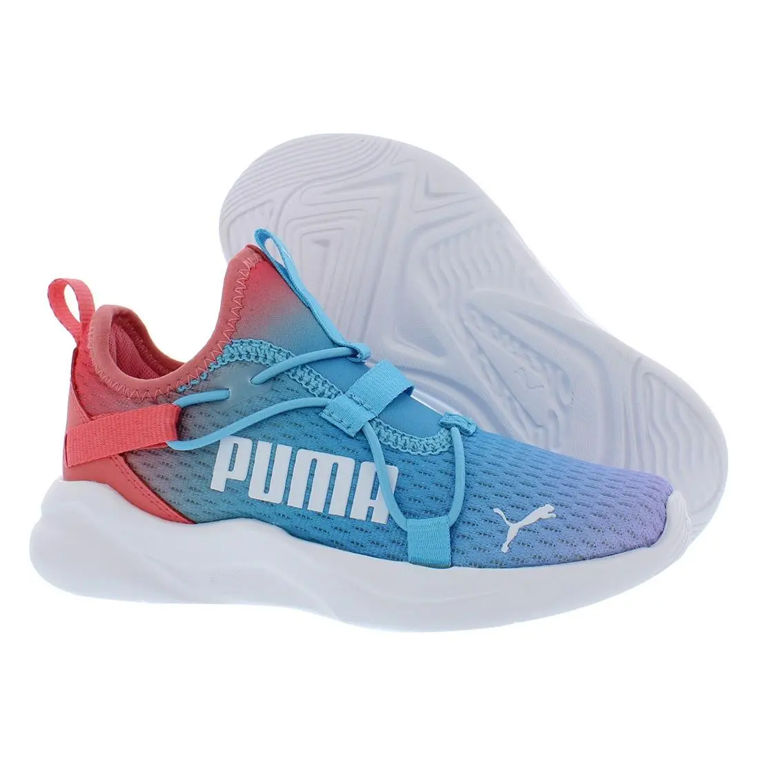 Puma Rift Slip On Ombre Ac Girls Shoes Size 10.5 Color: Blue/pink