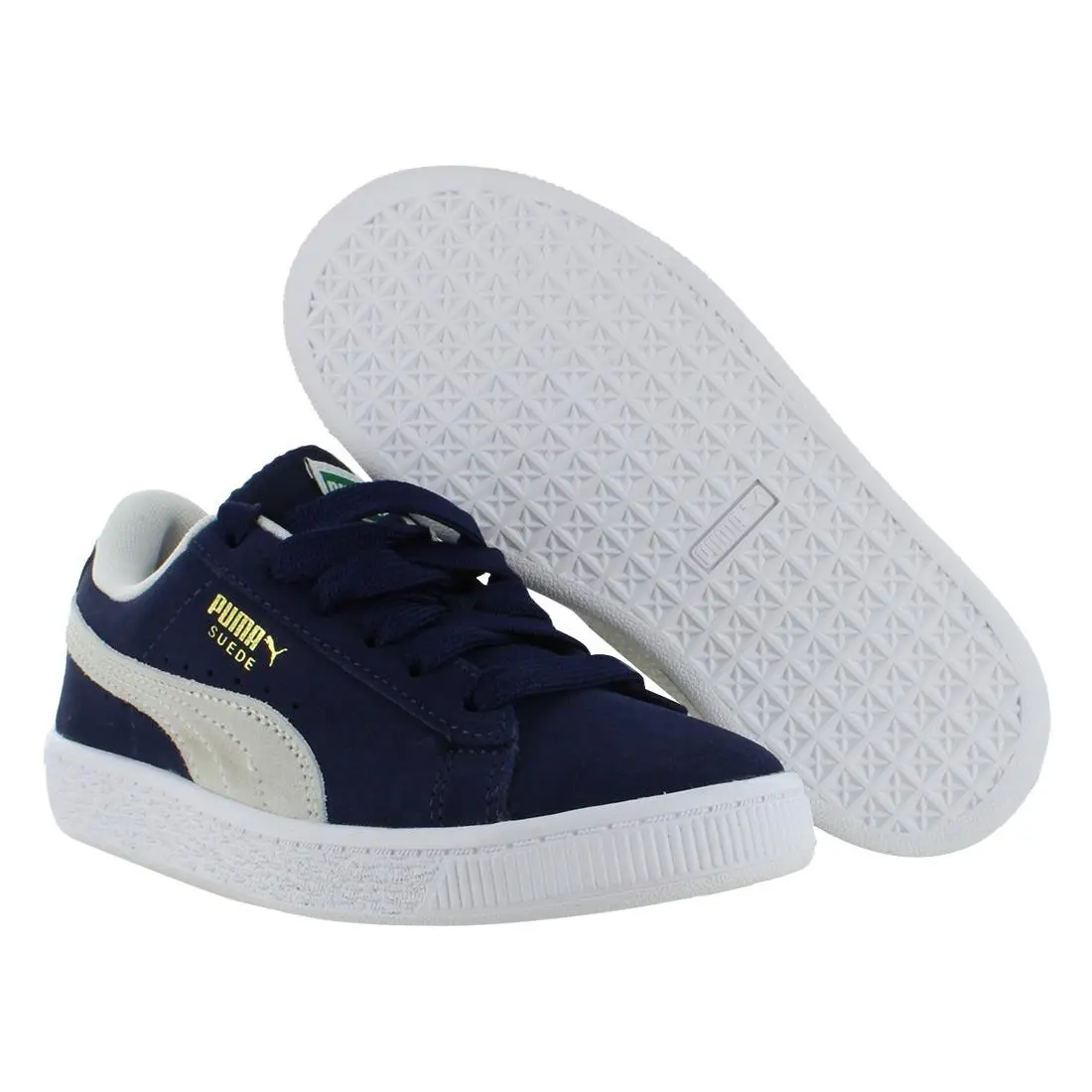 Puma Classic Xxi PS Boys Shoes Size 1.5 Color: Peacoat/white