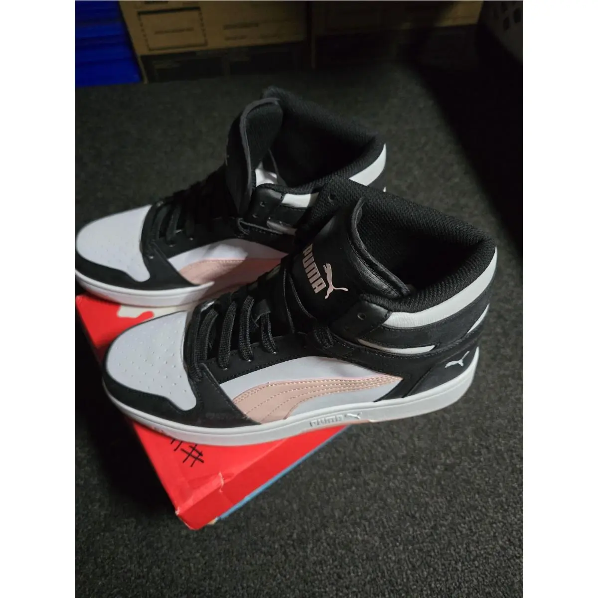 Puma shoes - PUMA Rebound LeyUp SL - Rebound LeyUp - Black/White/Pink 0