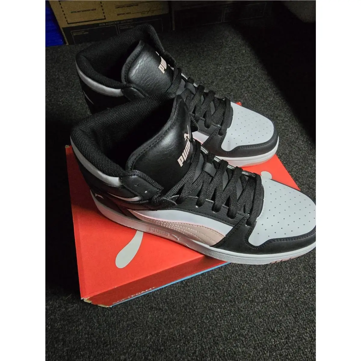 Puma shoes - PUMA Rebound LeyUp SL - Rebound LeyUp - Black/White/Pink 1
