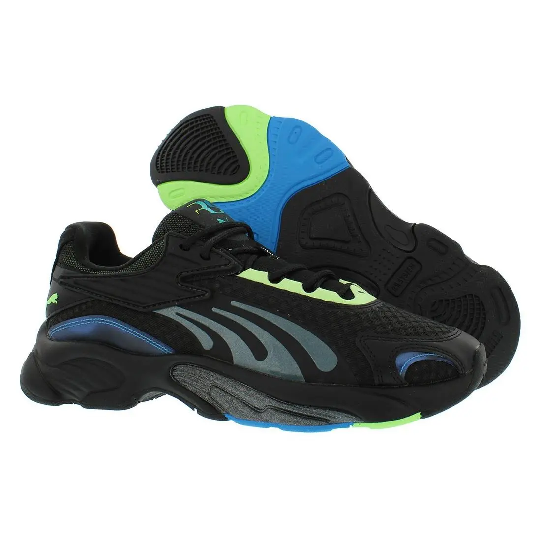 Rs-c-ls Mens Shoes Size 12 Color: Black/dark State/ocean Dive by Puma