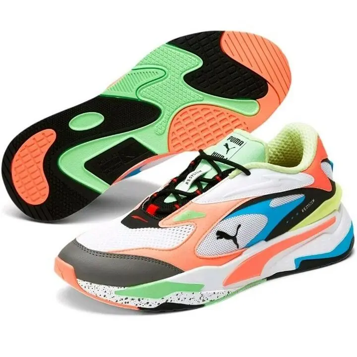 Puma shoes - RS-FAST - 368783 01 - Puma White / Nrgy Peach / Nrgy Blue 3