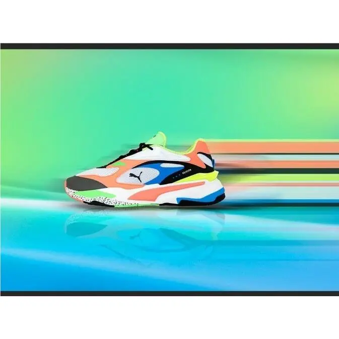 Puma shoes - RS-FAST - 368783 01 - Puma White / Nrgy Peach / Nrgy Blue 1